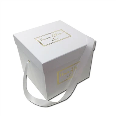 Papírová květinová dárková krabička