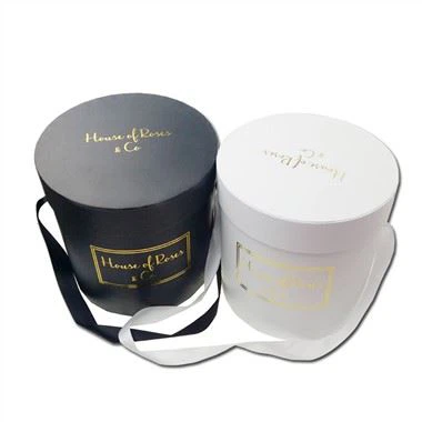 Kulaté Květinové Krabice Jako Dárkové Sady